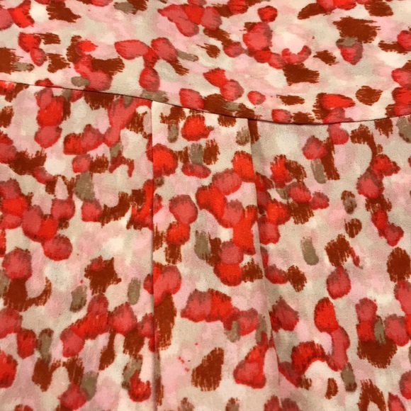 Talbots tunic in cream, pink, coral and rust - Picture 5 of 6